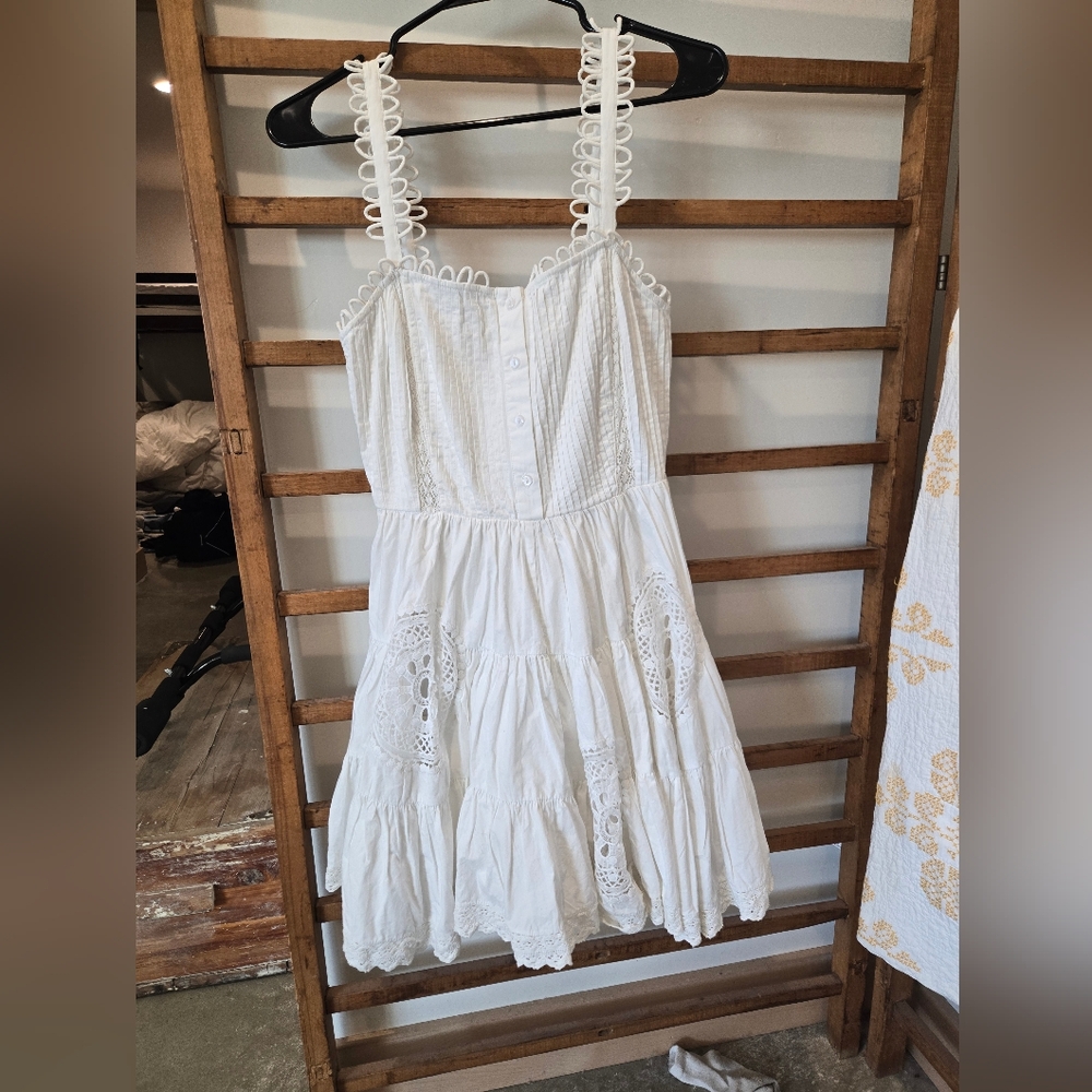 Anthropologie White Romper